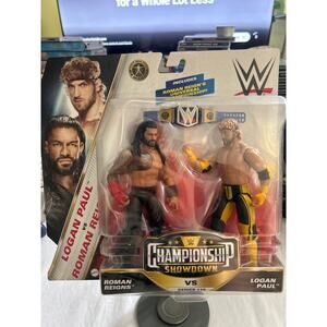 Logan Paul Vs Roman Reigns Championship Showdown Series 15 Figures WWE Mattel
